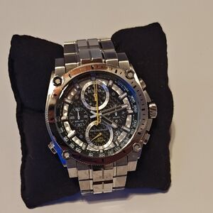 Bulova 96b175 Precisionist Men's Stainless Steel Chronograph Watch - Silver